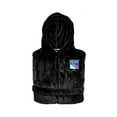 thumbnail image 1 of Unisex ISlide Black New York Rangers Phantom Hooded Bathrobe, 1 of 3