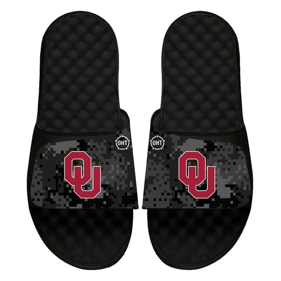 Unisex ISlide  Black Oklahoma Sooners Digi Camo Slide Sandals