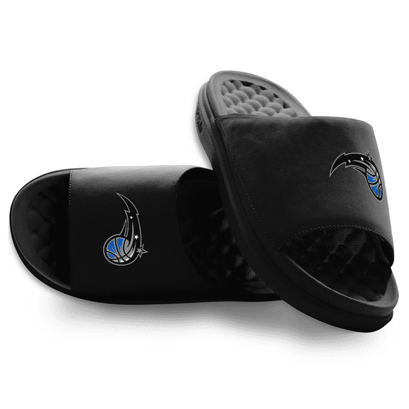 Unisex ISlide Black Orlando Magic Primary Motive Slide Sandals