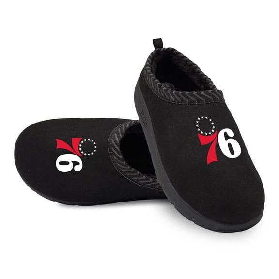 Unisex ISlide Black Philadelphia 76ers Primary Logo Mission Slippers