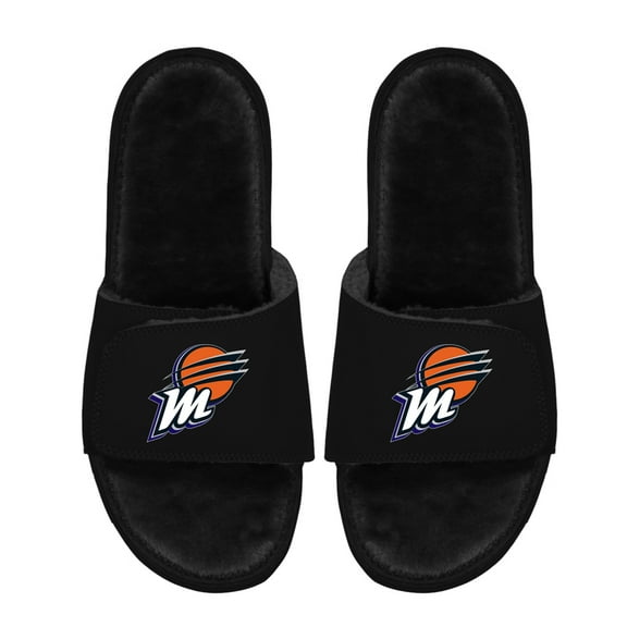 Unisex ISlide Black Phoenix Mercury Logo Faux Fur Slide Sandals