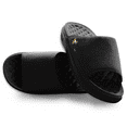 thumbnail image 1 of Unisex ISlide Black Pittsburgh Penguins Minimalistic Motive Slide Sandals, 1 of 5