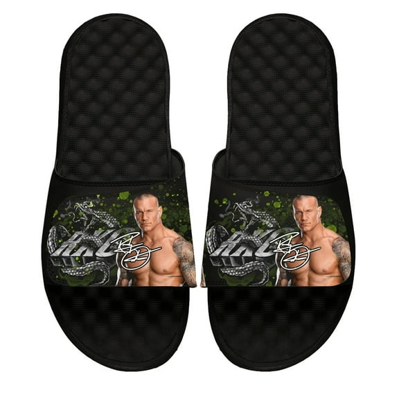 Unisex ISlide Black Randy Orton Collage Slide Sandals