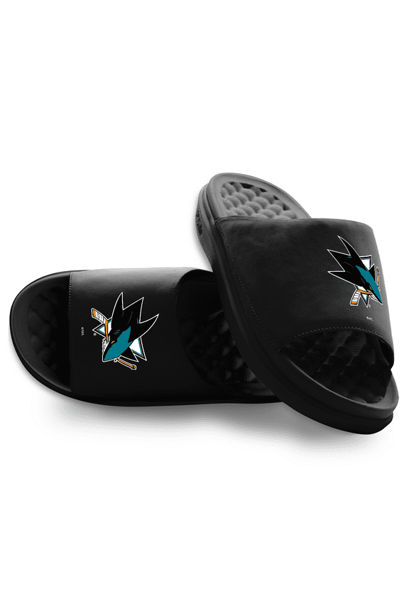 Unisex ISlide Black San Jose Sharks Primary Motive Slide Sandals