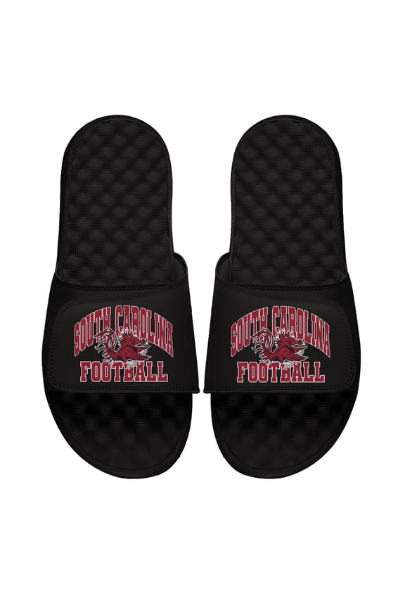 Unisex ISlide Black South Carolina Gamecocks Football Varsity Slide Sandals