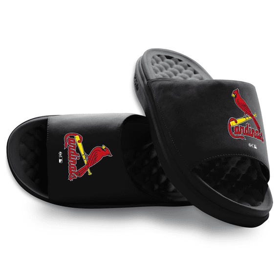 Unisex ISlide Black St. Louis Cardinals Primary Motive Slide Sandals