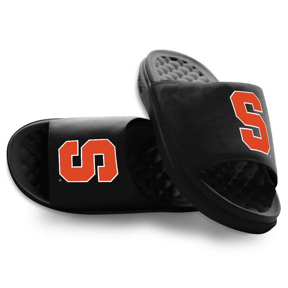 Unisex ISlide Black Syracuse Orange Primary Motive Slide Sandals