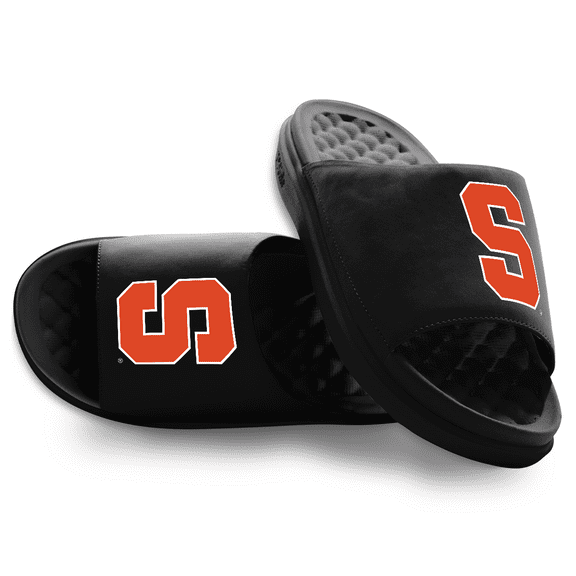 Unisex ISlide Black Syracuse Orange Primary Motive Slide Sandals