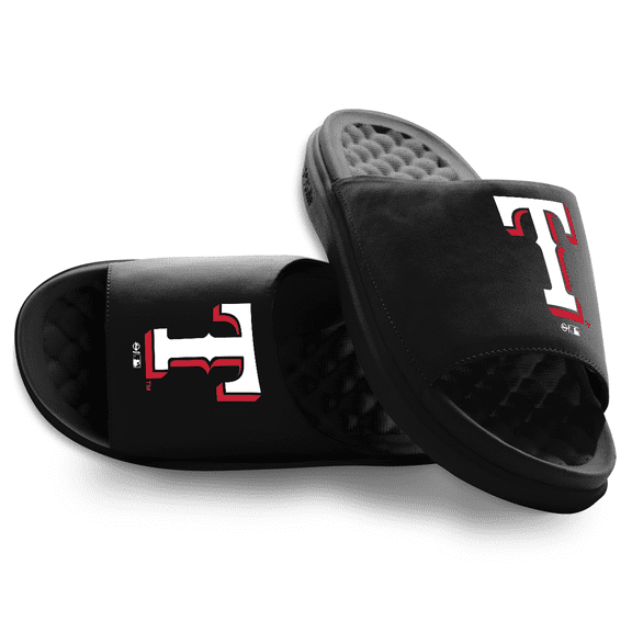 Unisex ISlide Black Texas Rangers Primary Motive Slide Sandals