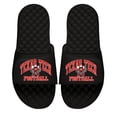 thumbnail image 1 of Unisex ISlide Black Texas Tech Red Raiders Football Varsity Slide Sandals, 1 of 1
