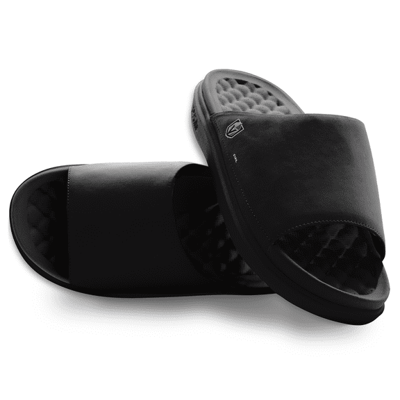 Unisex ISlide Black Vegas Golden Knights Minimalistic Motive Slide Sandals
