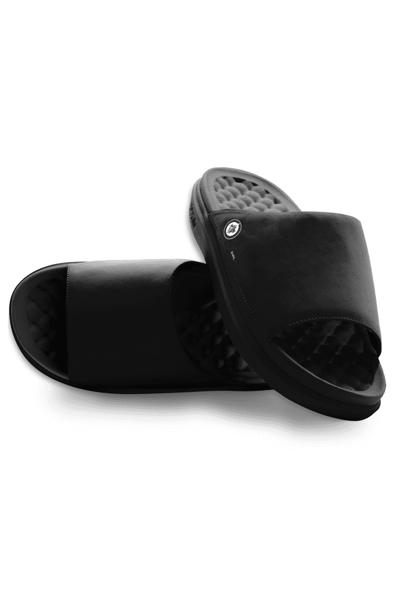 Unisex ISlide Black Winnipeg Jets Minimalistic Motive Slide Sandals