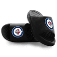 thumbnail image 1 of Unisex ISlide Black Winnipeg Jets Primary Motive Slide Sandals, 1 of 5