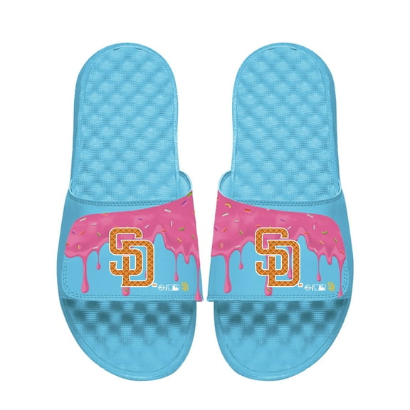 Unisex ISlide Blue San Diego Padres Ice Cream Drip Slide Sandals