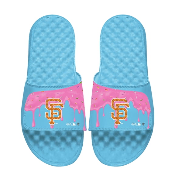 Unisex ISlide Blue San Francisco Giants Ice Cream Drip Slide Sandals