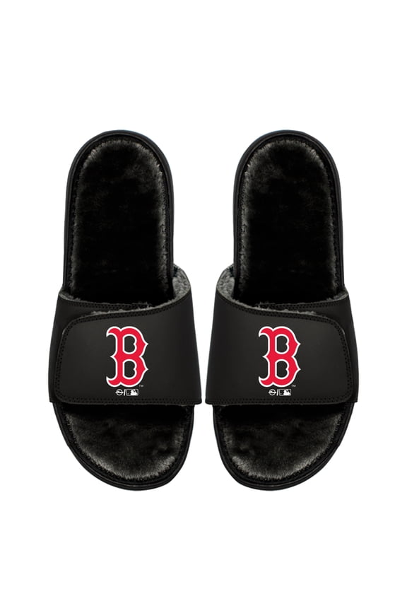 Unisex ISlide  Boston Red Sox Logo Fur Slide Sandals