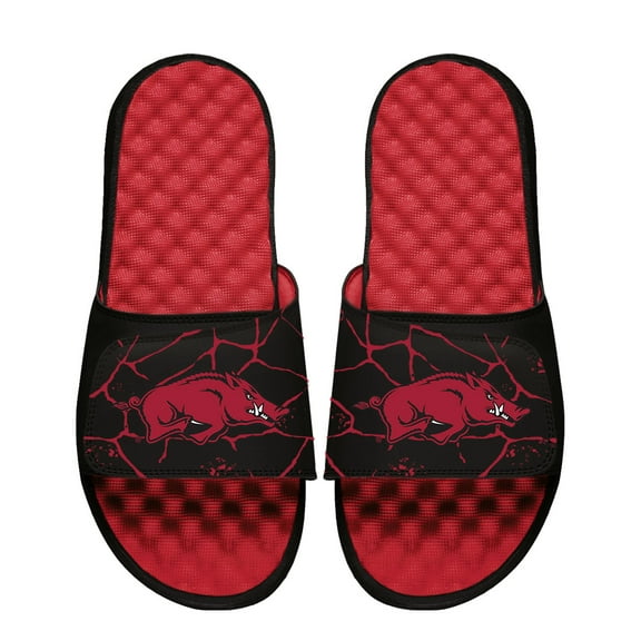 Unisex ISlide Cardinal Arkansas Razorbacks Shattered Slide Sandals