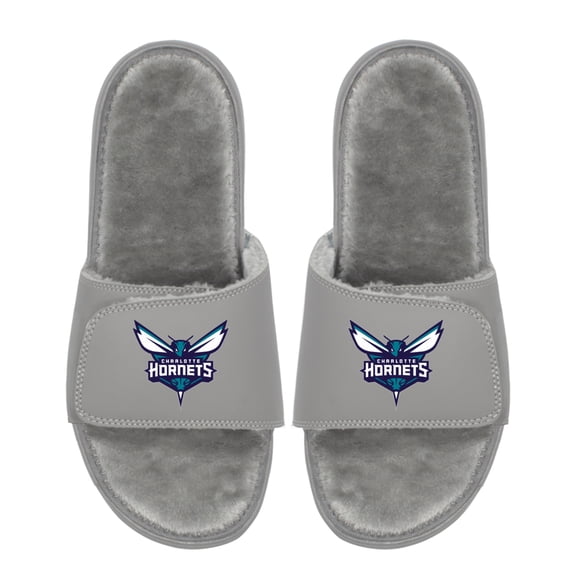 Unisex ISlide Charlotte Hornets Logo Fur Slide Sandals