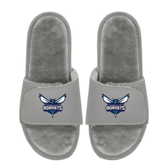 Unisex ISlide Charlotte Hornets Logo Fur Slide Sandals