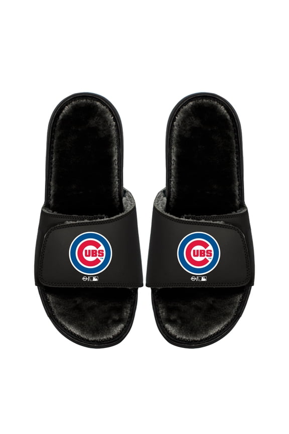 Unisex ISlide Chicago Cubs Logo Fur Slide Sandals