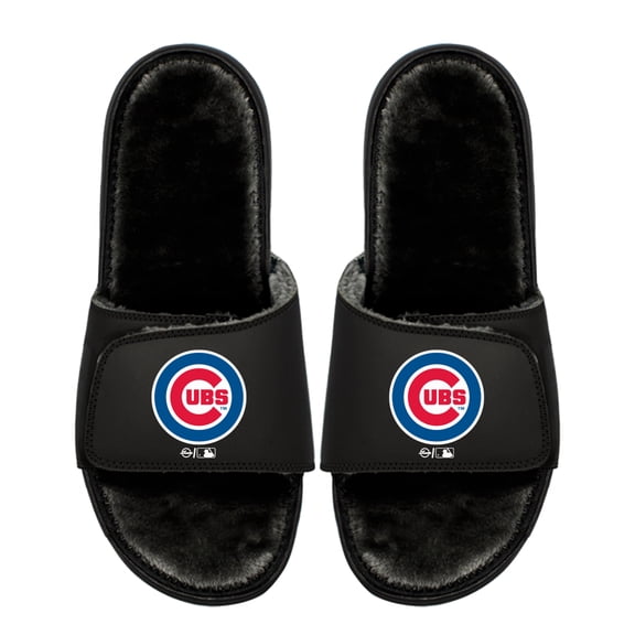 Unisex ISlide Chicago Cubs Logo Fur Slide Sandals