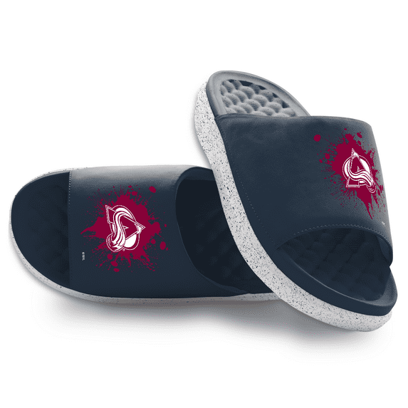 Unisex ISlide Colorado Avalanche Centered Logo Splat Motive Slide Sandals