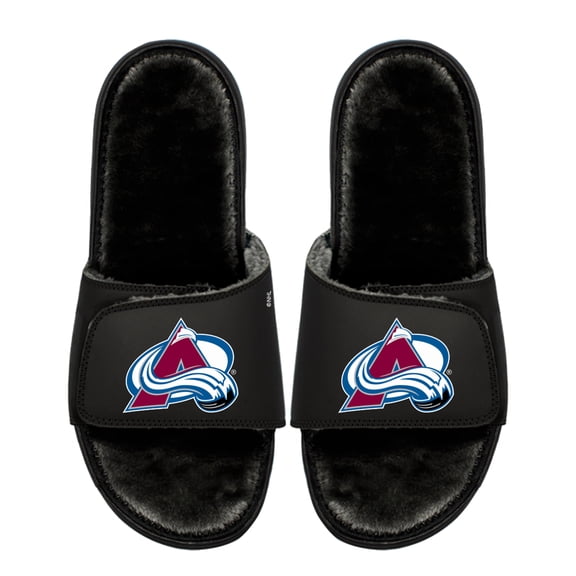 Unisex ISlide Colorado Avalanche Logo Fur Slide Sandals