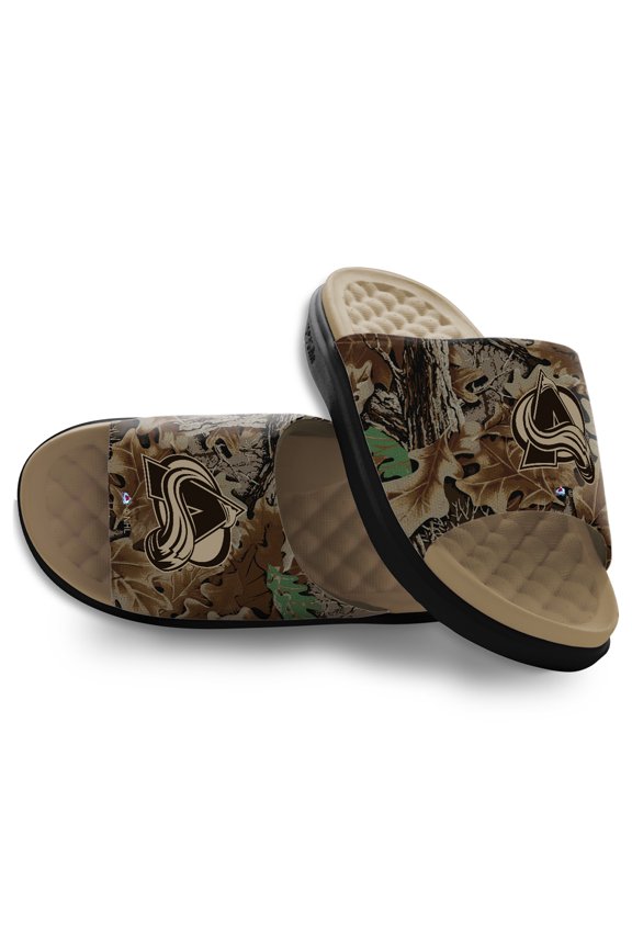 Unisex ISlide Colorado Avalanche RealTree Advantage Camo Motive Slide Sandals