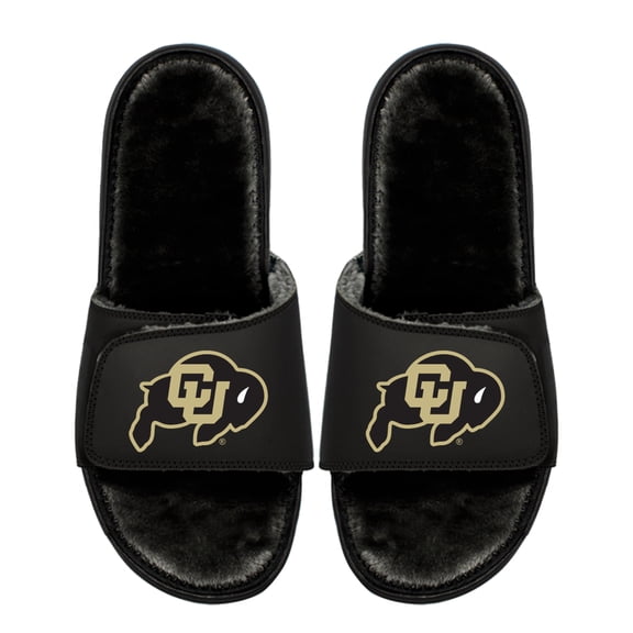 Unisex ISlide  Colorado Buffaloes Logo Fur Slide Sandals