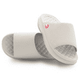 thumbnail image 1 of Unisex ISlide Cream Atlanta Hawks Minimalistic Motive Slide Sandals, 1 of 5