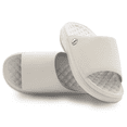 thumbnail image 1 of Unisex ISlide Cream Brooklyn Nets Minimalistic Motive Slide Sandals, 1 of 5