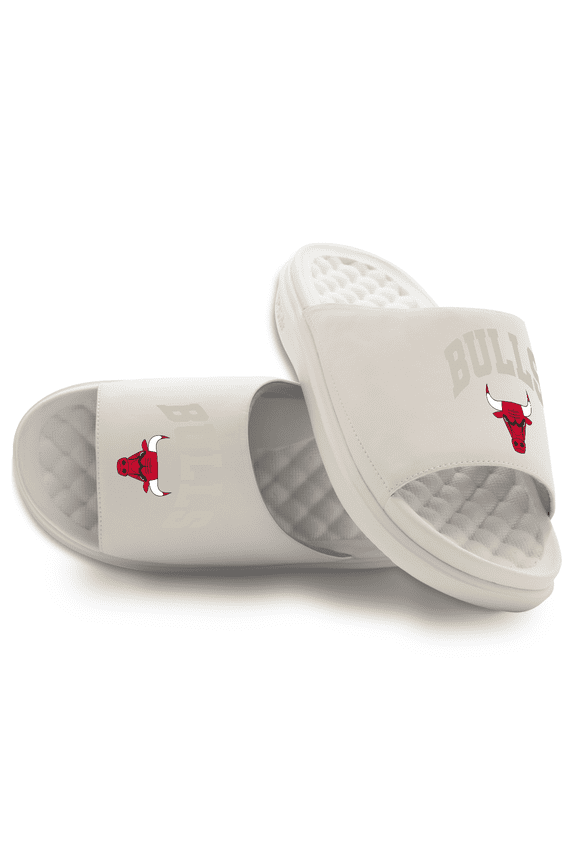 Unisex ISlide Cream Chicago Bulls Tonal Pop Motive Slide Sandals