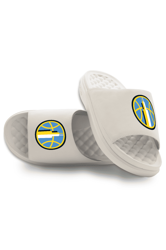 Unisex ISlide Cream Chicago Sky Primary Motive Slide Sandals