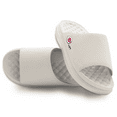 thumbnail image 1 of Unisex ISlide Cream Cincinnati Reds Minimalistic Motive Slide Sandals, 1 of 5