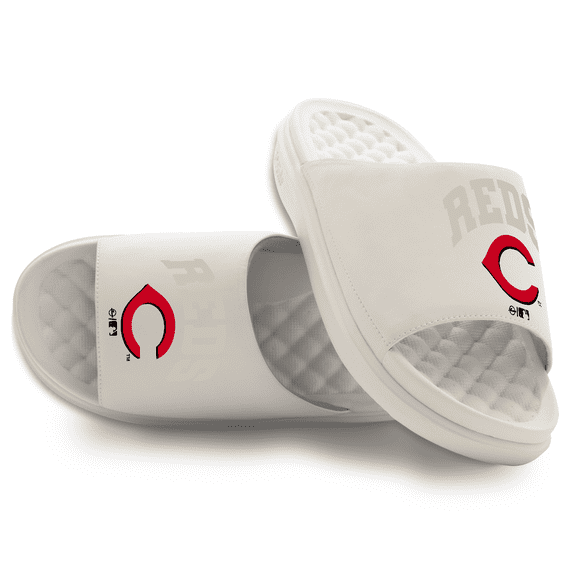 Unisex ISlide Cream Cincinnati Reds Tonal Pop Motive Slide Sandals