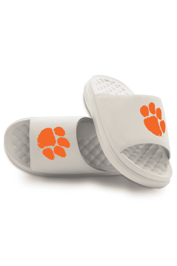 Unisex ISlide Cream Clemson Tigers Primary Motive Slide Sandals