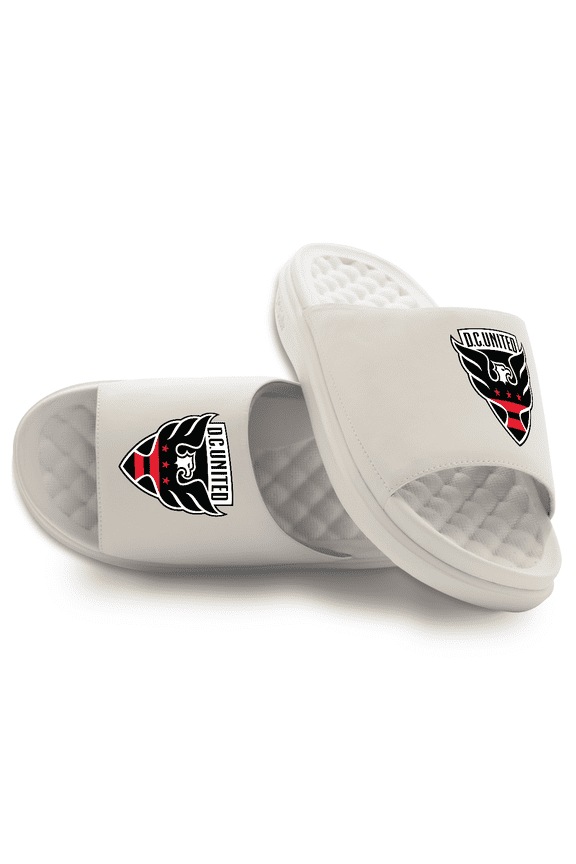 Unisex ISlide Cream D.C. United Primary Motive Slide Sandals