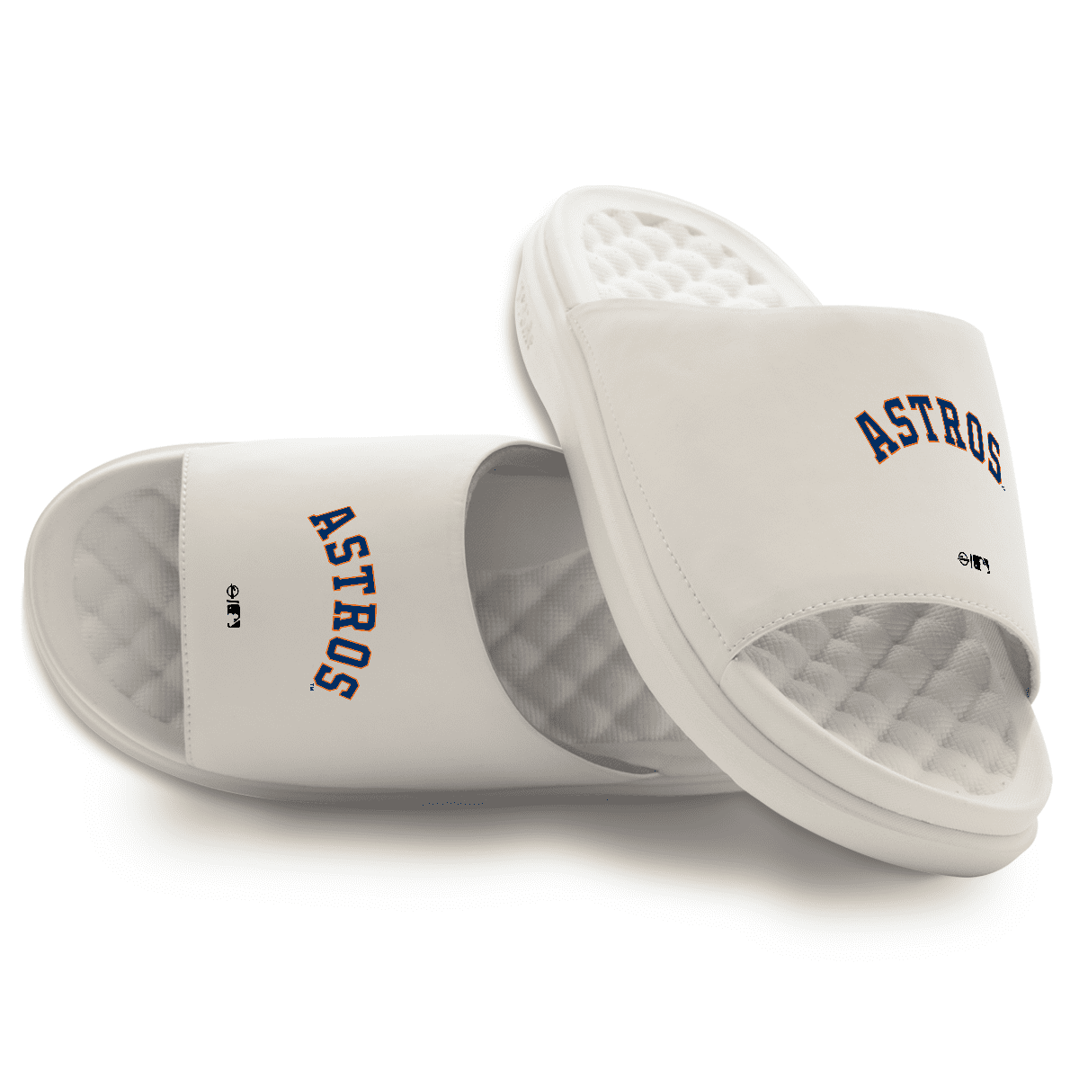 Unisex ISlide Cream Houston Astros Word Motive Slide Sandals  display picture 3