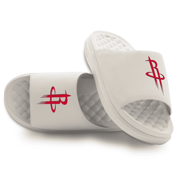 Unisex ISlide Cream Houston Rockets Primary Motive Slide Sandals