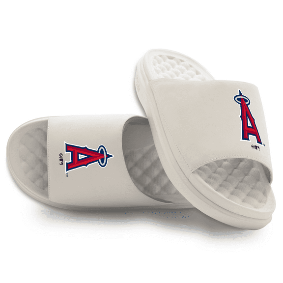 Unisex ISlide Cream Los Angeles Angels Primary Motive Slide Sandals