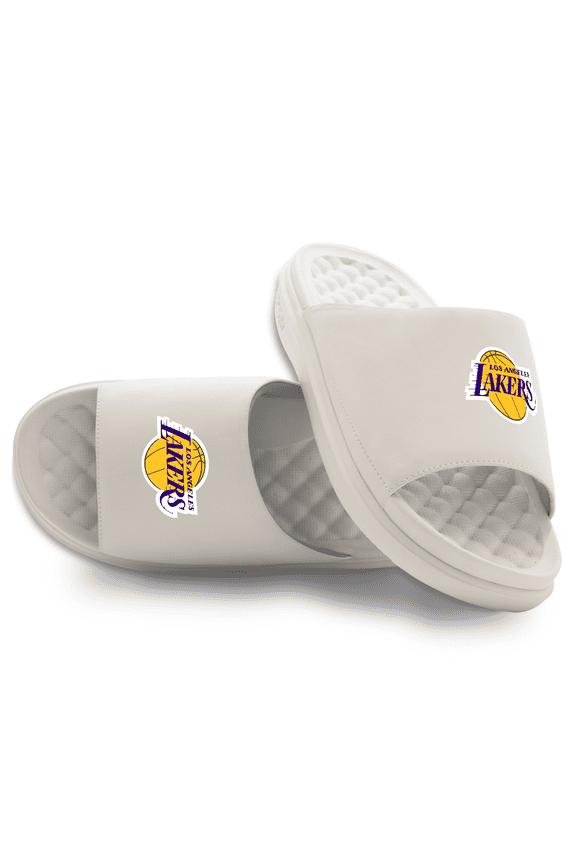 Unisex ISlide Cream Los Angeles Lakers Primary Motive Slide Sandals