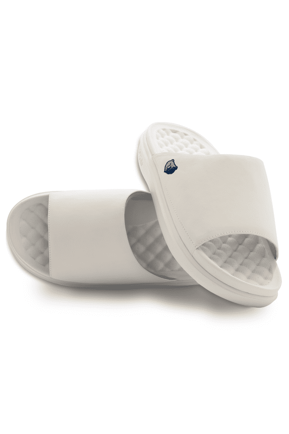 Unisex ISlide Cream Memphis Grizzlies Minimalistic Motive Slide Sandals