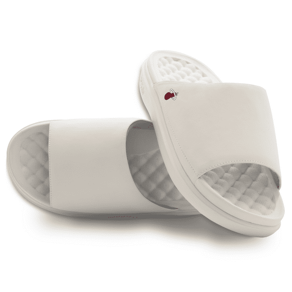 Unisex ISlide Cream Miami Heat Minimalistic Motive Slide Sandals