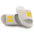 thumbnail image 1 of Unisex ISlide Cream Michigan Wolverines Primary Motive Slide Sandals, 1 of 5