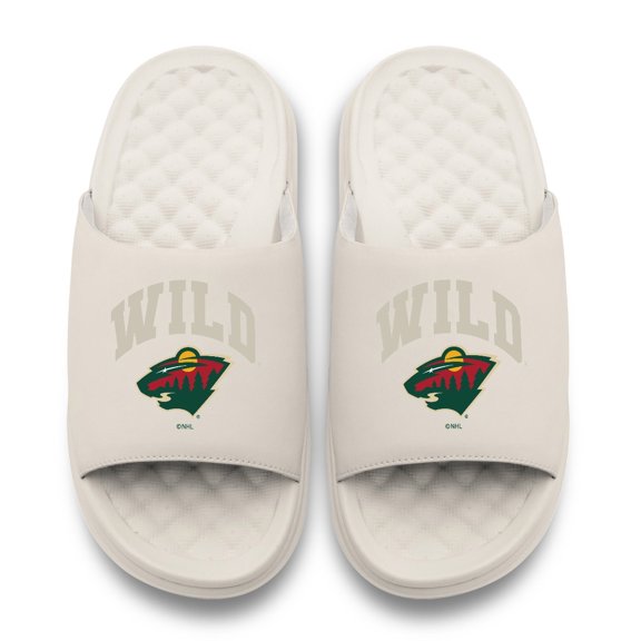 Unisex ISlide Cream Minnesota Wild Tonal Pop Motive Slide Sandals