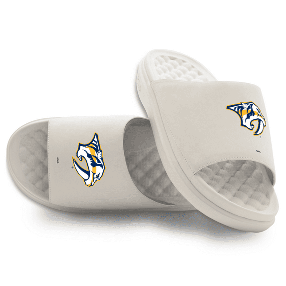 Unisex ISlide Cream Nashville Predators Primary Motive Slide Sandals