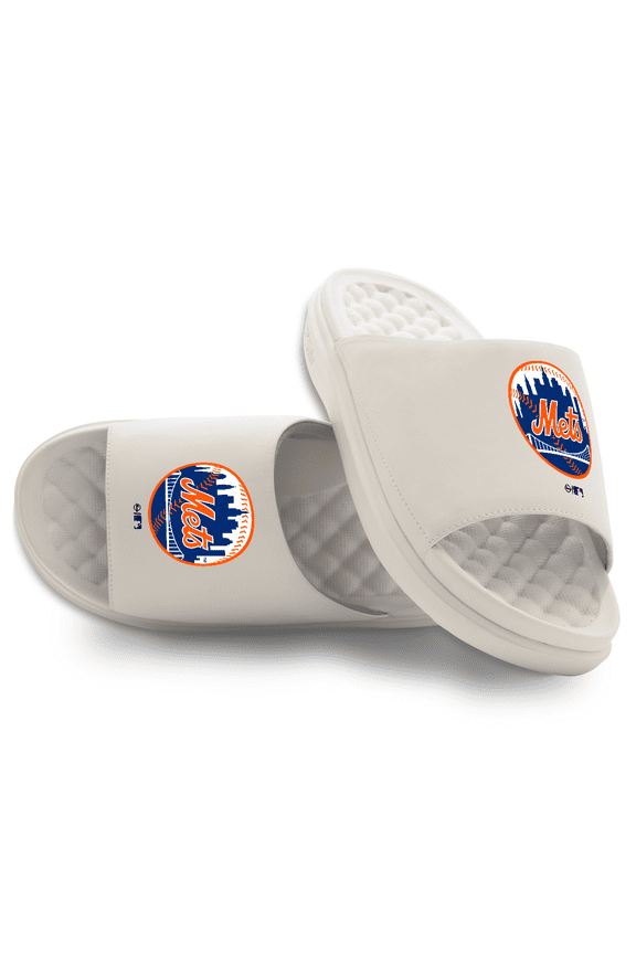 Unisex ISlide Cream New York Mets Primary Motive Slide Sandals