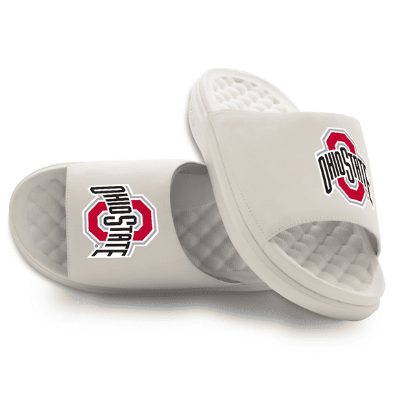 Unisex ISlide Cream Ohio State Buckeyes Primary Motive Slide Sandals