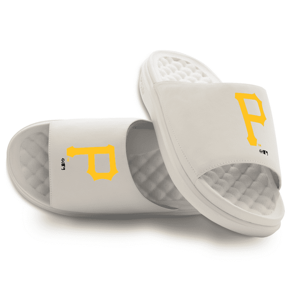 Unisex ISlide Cream Pittsburgh Pirates Primary Motive Slide Sandals