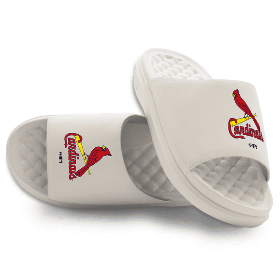 Unisex ISlide Cream St. Louis Cardinals Primary Motive Slide Sandals